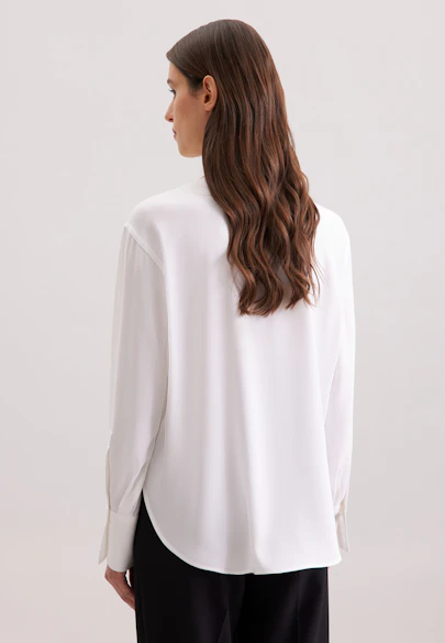 Chemisier chemise Uni in Blanc |  Seidensticker Onlineshop
