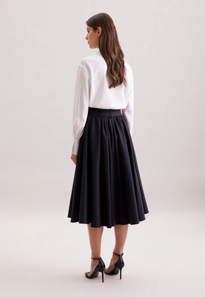 Jupe Uni in Bleu Foncé |  Seidensticker Onlineshop