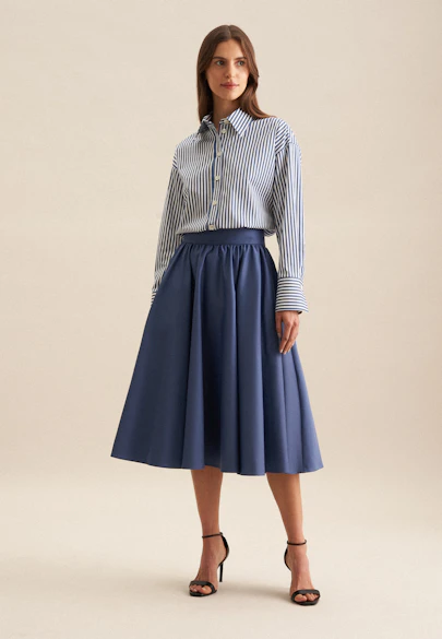 Skirt Uni in Medium Blue |  Seidensticker Onlineshop