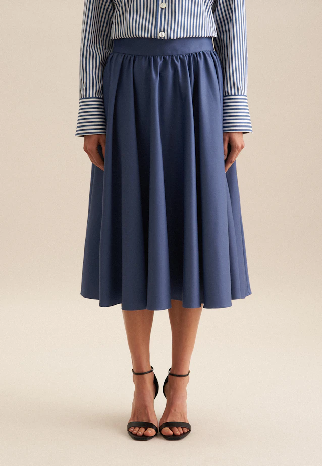 Skirt Uni in Medium Blue |  Seidensticker Onlineshop