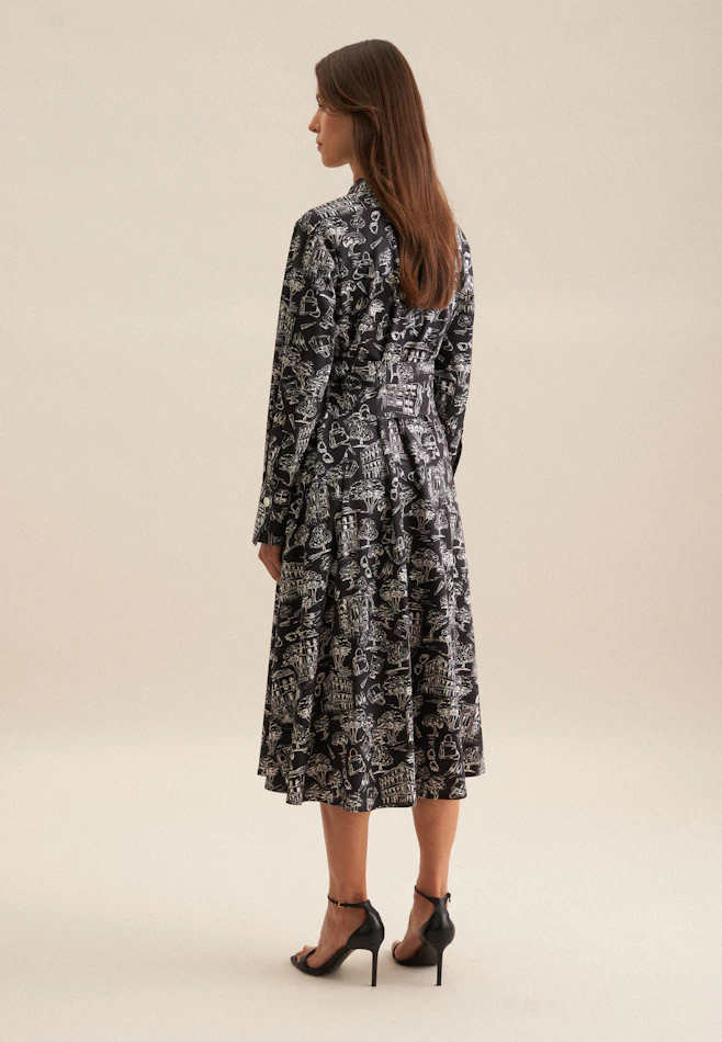 Robe Imprimé dans Noir | Boutique en ligne Seidensticker