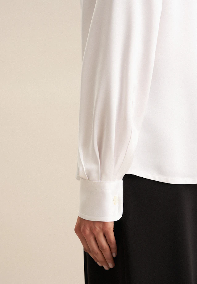 Chemisier chemise Uni in Blanc |  Seidensticker Onlineshop