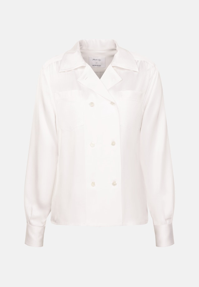 Satin Shirt Blouse in White |  Seidensticker Onlineshop