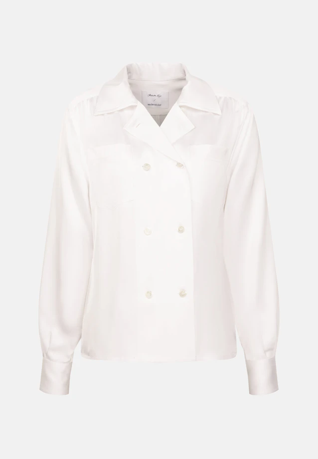 Chemisier chemise Uni in Blanc |  Seidensticker Onlineshop