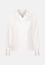Chemisier chemise Uni in Blanc |  Seidensticker Onlineshop