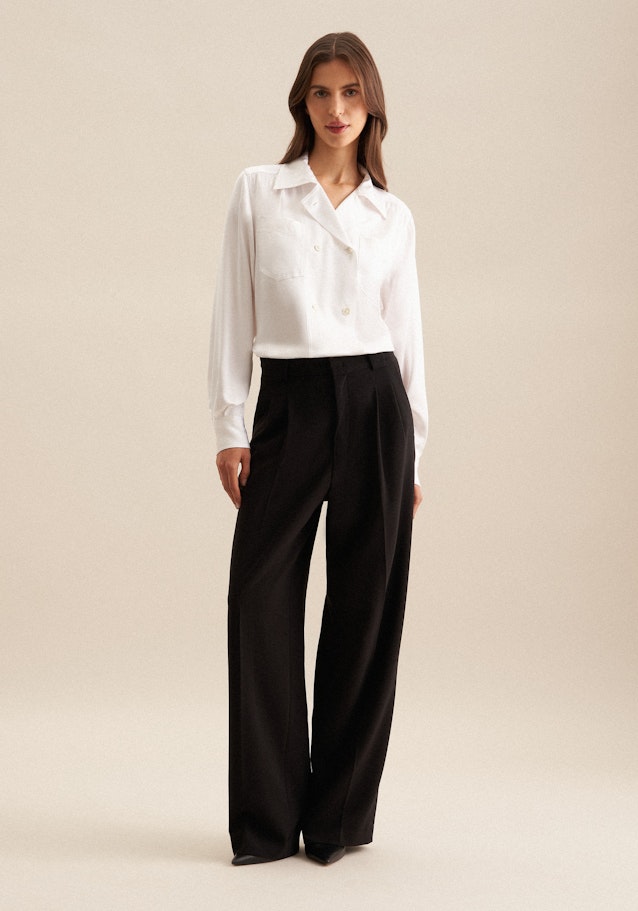 Regular Pantalons Uni in Noir | Seidensticker Onlineshop