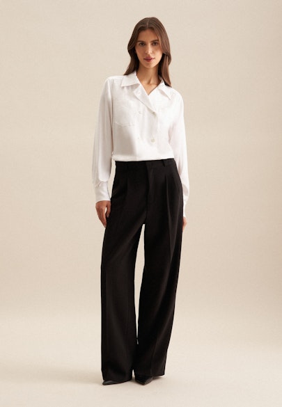 Regular Pantalon Uni in Noir |  Seidensticker Onlineshop