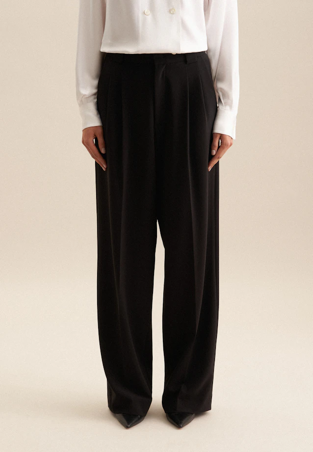 Regular Trousers Uni in Black |  Seidensticker Onlineshop