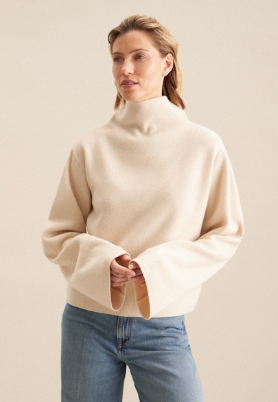 Oversized Pullover in Ecru |  Seidensticker Onlineshop