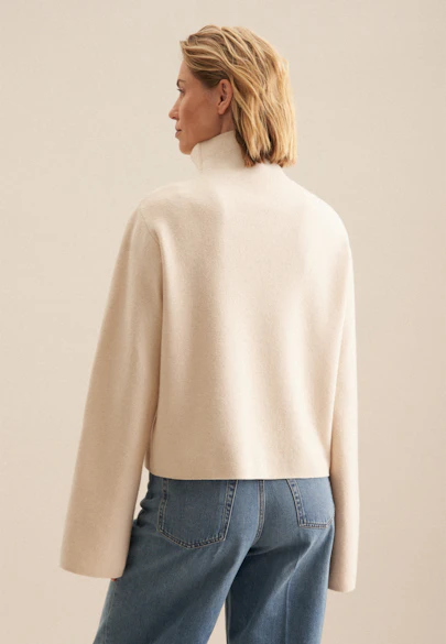 Oversized Pullover in Ecru |  Seidensticker Onlineshop