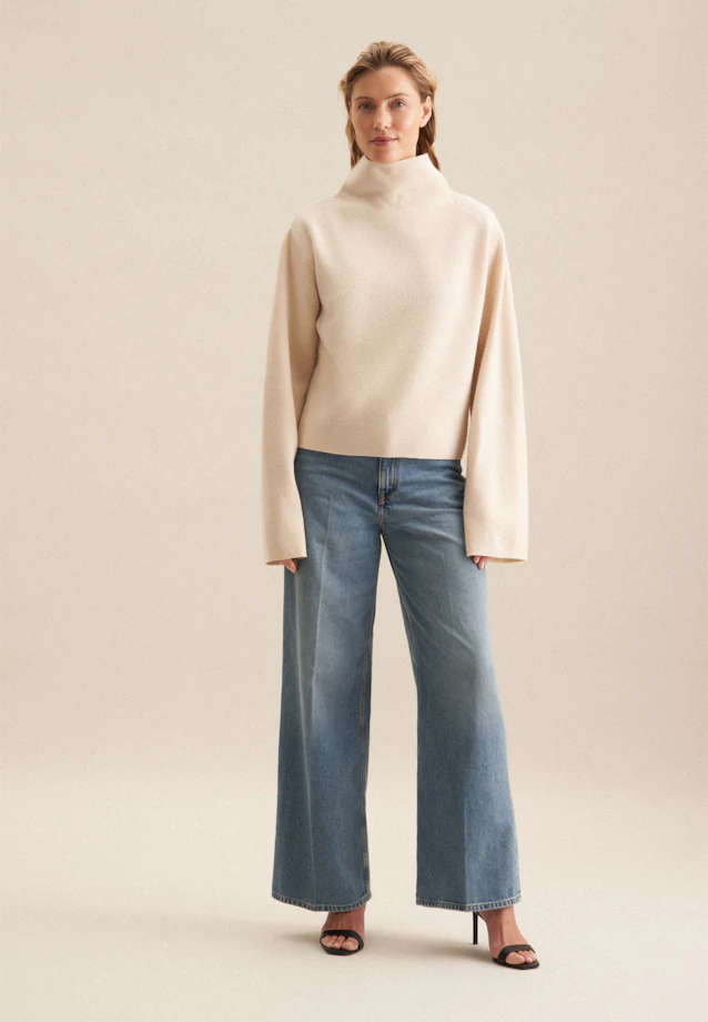 Oversized Pullover in Ecru |  Seidensticker Onlineshop