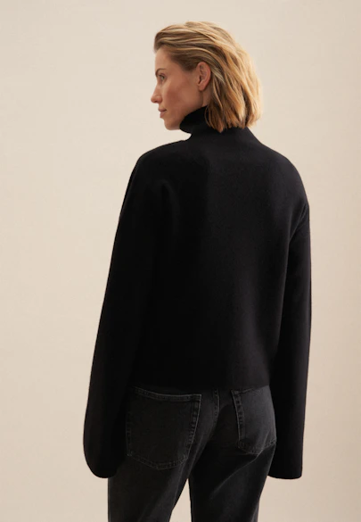 Oversized Pullover in Schwarz |  Seidensticker Onlineshop