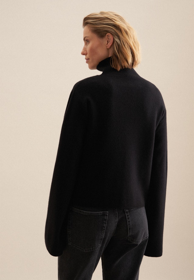 Turtleneck Pullover Oversized in Schwarz |  Seidensticker Onlineshop