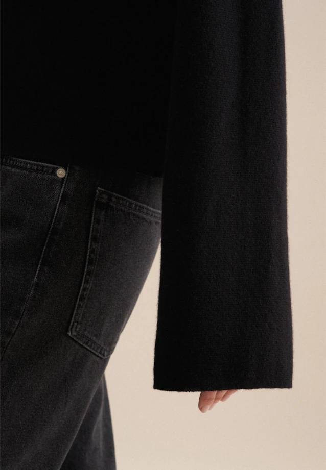 Oversized Pullover in Schwarz |  Seidensticker Onlineshop