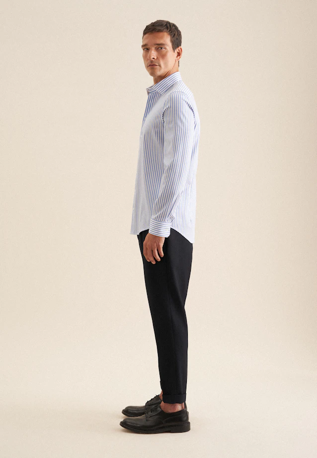 Shaped Chemise d'affaires Rayures in Bleu Moyen |  Seidensticker Onlineshop