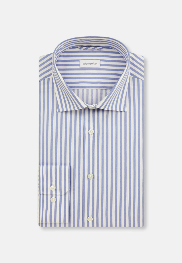 Shaped Chemise d'affaires Rayures in Bleu Moyen |  Seidensticker Onlineshop