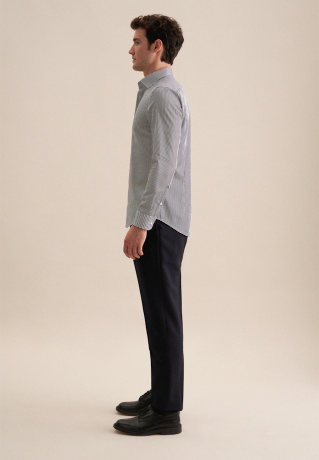 X-Slim Business Hemd Gestreift in Dunkelblau |  Seidensticker Onlineshop