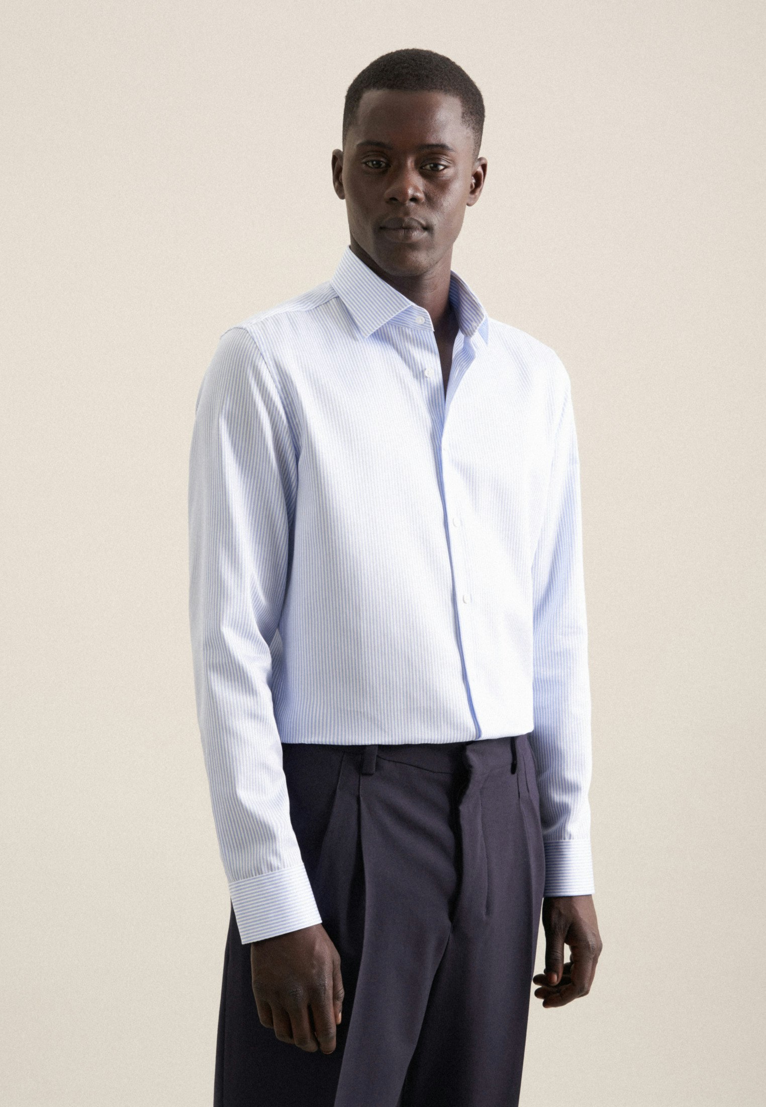 信頼も高い X-Slim Seidensticker | blue light Stripes shirt Business ジャケット・アウター