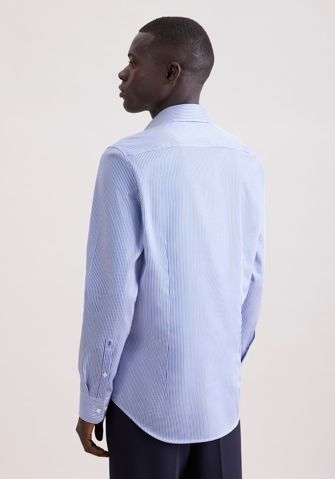 X-Slim Chemise d'affaires Rayures dans Bleu Moyen | Boutique en ligne Seidensticker