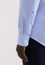 X-Slim Business Hemd Gestreift in Mittelblau |  Seidensticker Onlineshop