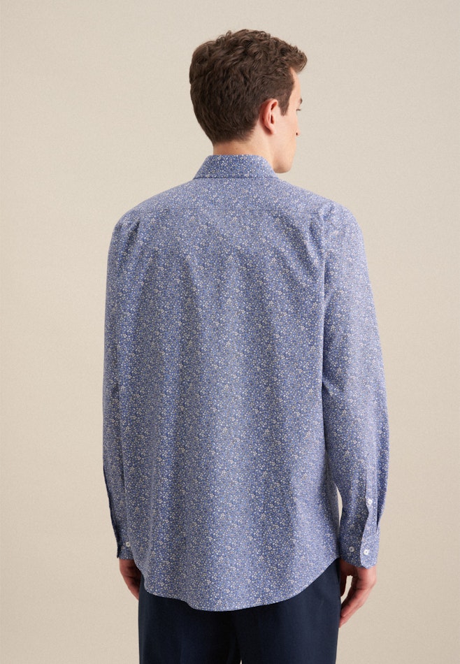 Regular Business Hemd Floral in Hellblau | Seidensticker Onlineshop