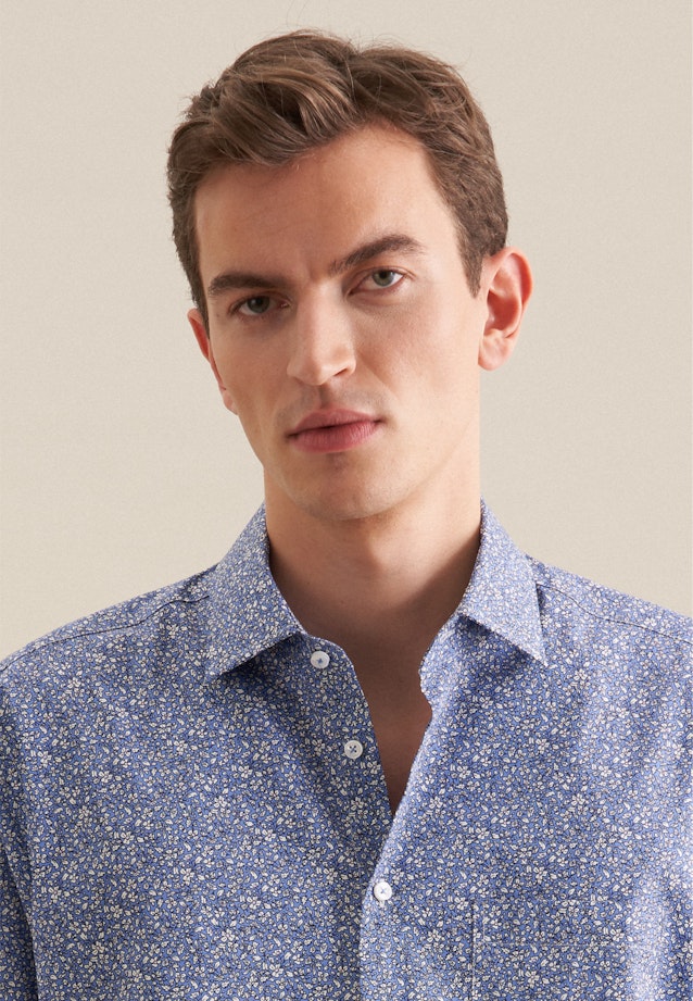 Regular Business Hemd Floral in Hellblau |  Seidensticker Onlineshop