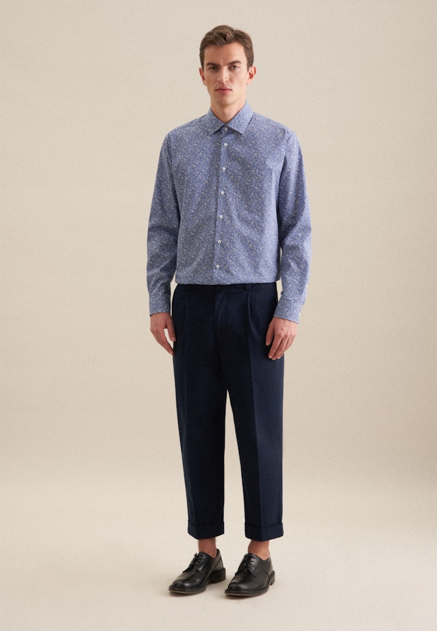 Regular Business Hemd Floral in Hellblau |  Seidensticker Onlineshop