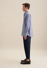 Regular Business Hemd Floral in Hellblau |  Seidensticker Onlineshop