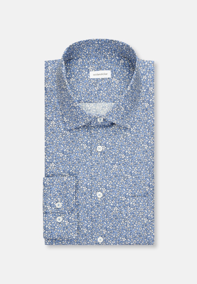 Regular Business Hemd Floral in Hellblau |  Seidensticker Onlineshop