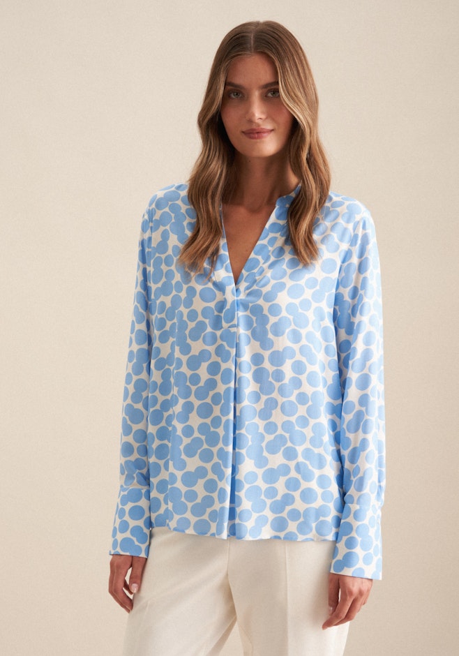 Tunika Punkte in Mittelblau | Seidensticker Onlineshop