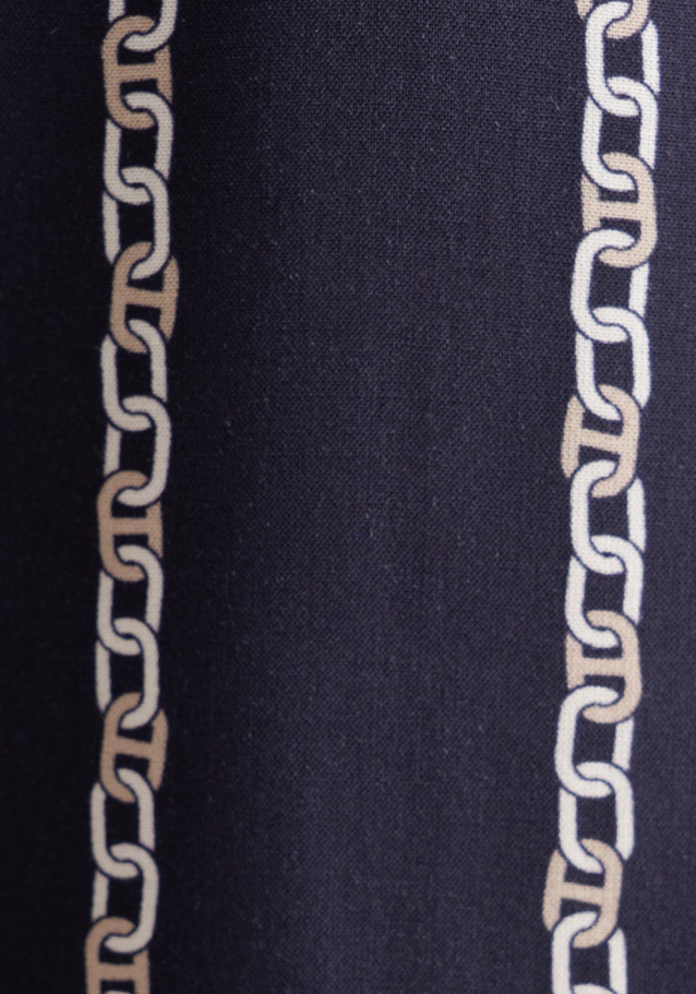 Hemdbluse Kettenprint in Dunkelblau | Seidensticker Onlineshop