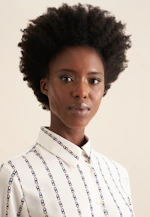 Chemisier chemise Imprimé Chaîne in Ecru |  Seidensticker Onlineshop