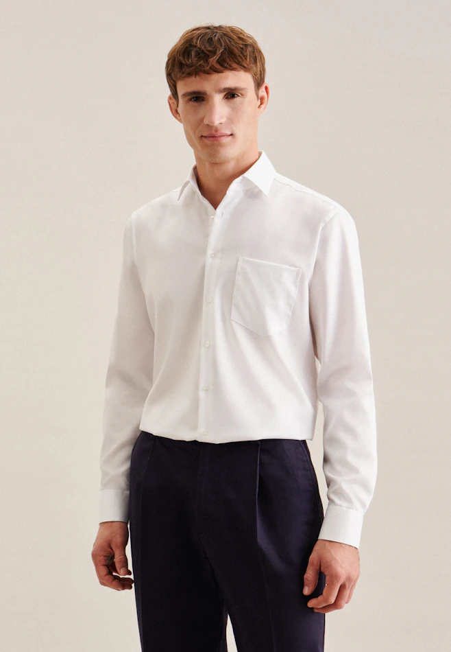 Comfort Business Hemd Uni in Weiß | Seidensticker Onlineshop