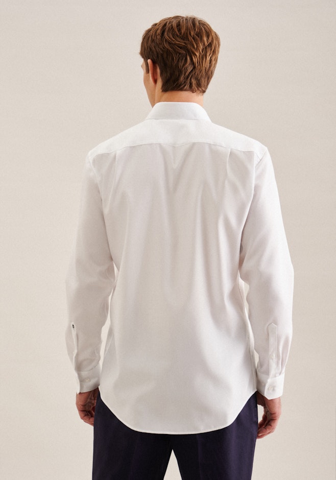 Comfort Chemise d'affaires Uni dans Blanc | Boutique en ligne Seidensticker