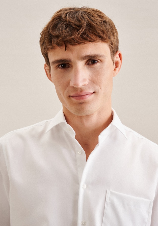 Comfort Chemise d'affaires Uni in Blanc | Seidensticker Onlineshop