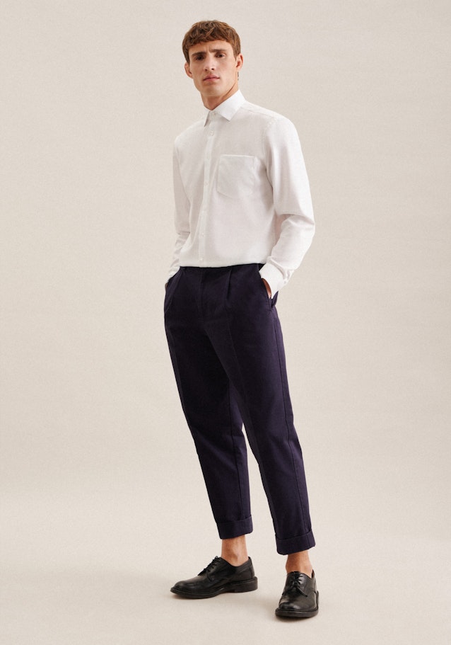 Comfort Chemise d'affaires Uni in Blanc | Seidensticker Onlineshop