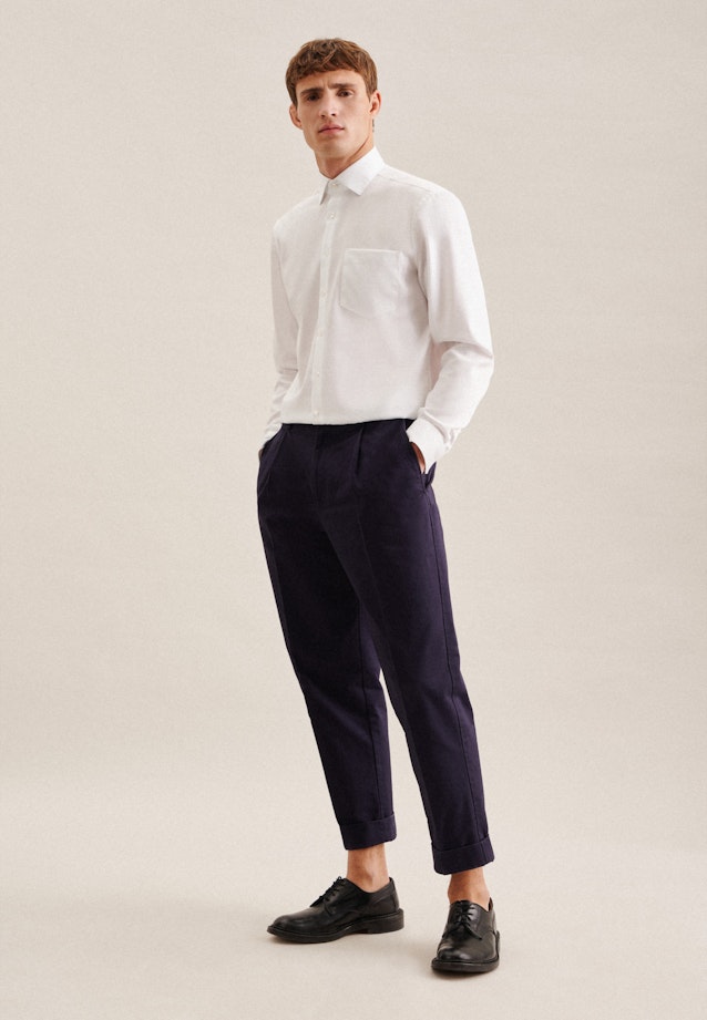 Comfort Business Hemd Uni in Weiß |  Seidensticker Onlineshop