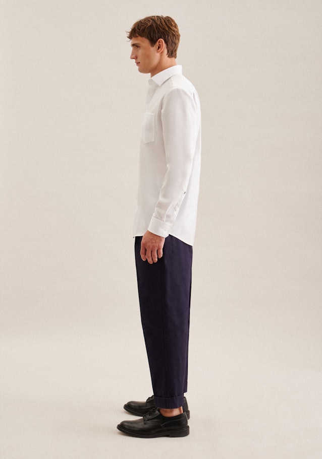 Comfort Chemise d'affaires Uni in Blanc | Seidensticker Onlineshop