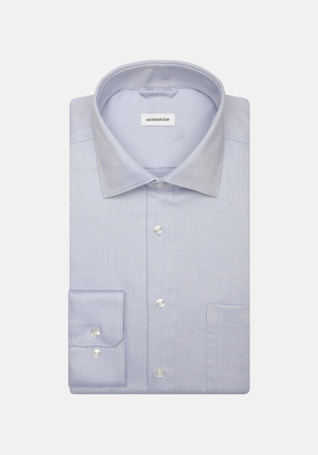 Comfort Chemise d'affaires Uni in Bleu Moyen | Seidensticker Onlineshop