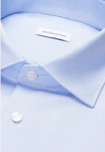 Comfort Business Hemd Uni in Mittelblau |  Seidensticker Onlineshop