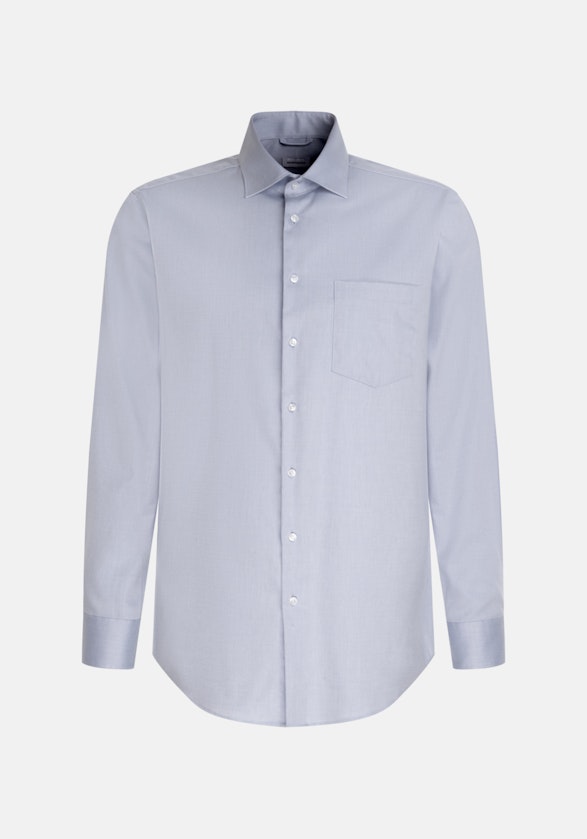 Comfort Chemise d'affaires Uni in Bleu Moyen | Seidensticker Onlineshop