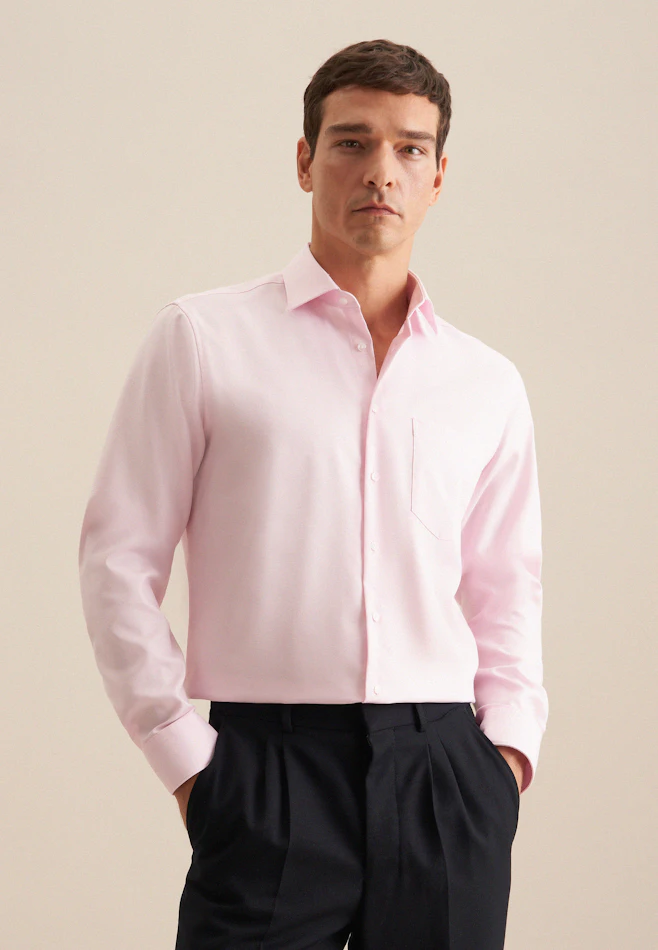 Comfort Business Hemd Uni in Rosa | Seidensticker Onlineshop