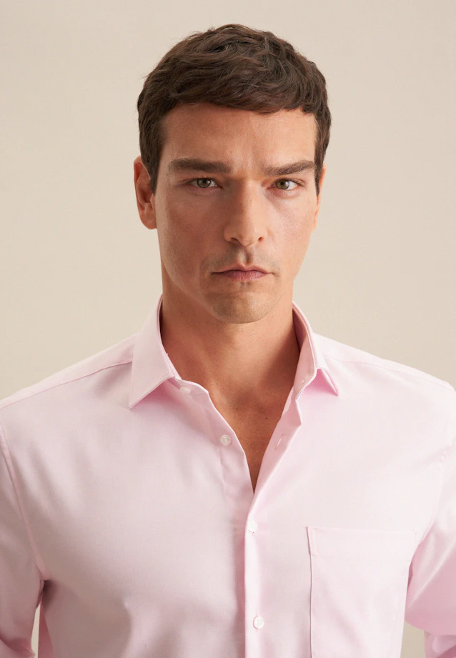 Comfort Business Hemd Uni in Rosa |  Seidensticker Onlineshop