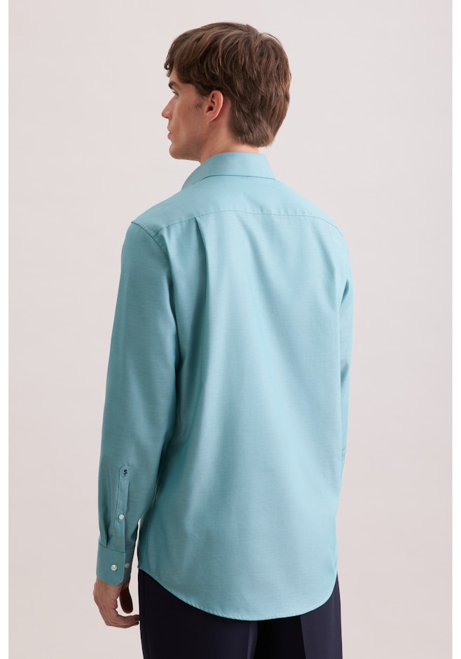 Comfort Chemise d'affaires Uni dans Turquoise | Boutique en ligne Seidensticker