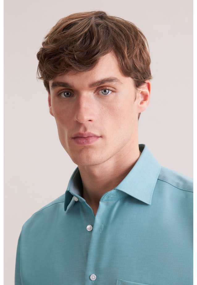 Comfort Business Hemd Uni in Türkis |  Seidensticker Onlineshop