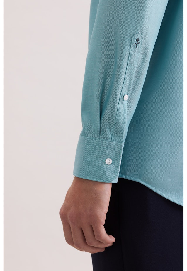 Comfort Business Hemd Uni in Türkis |  Seidensticker Onlineshop