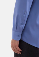 Comfort Chemise d'affaires Uni in Bleu Moyen |  Seidensticker Onlineshop
