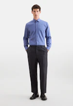 Comfort Chemise d'affaires Uni in Bleu Moyen |  Seidensticker Onlineshop