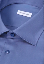 Comfort Chemise d'affaires Uni in Bleu Moyen |  Seidensticker Onlineshop