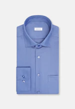 Comfort Chemise d'affaires Uni in Bleu Moyen |  Seidensticker Onlineshop
